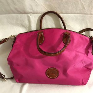 Dooney & Bourke Nylon Satchel and Crossbody - Fuschia